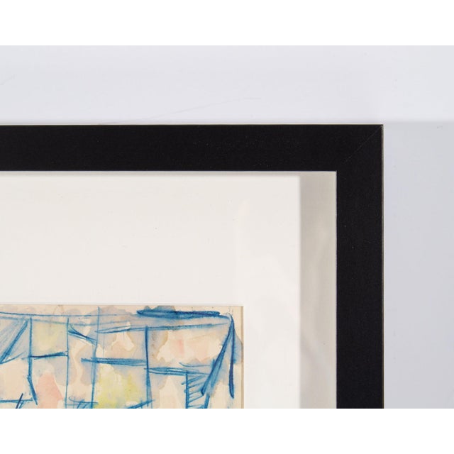 1960s Abstract Watercolor Painting by Harry Hilson For Sale In Indianapolis - Image 6 of 6