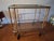 Mid-Century Modern Faux Bamboo Cocktail Trolley Bar Cart attributed to Maison Jansen, France, 1960s For Sale - Image 3 of 10