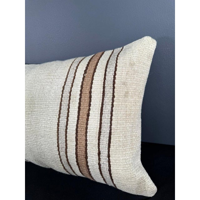 Turkish Hemp Pillow Cushion Natural Beige Brown Pillow Cushion Cover 16" x 24" #30028 Enhance your home decor with our...