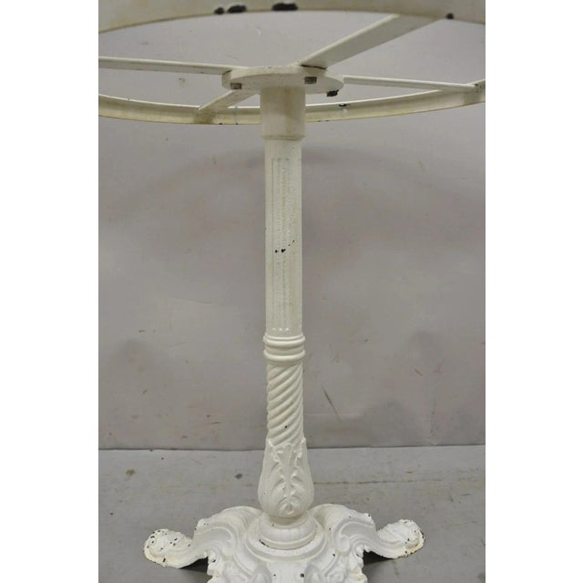 Early 20th Century Pierre Ouvrier & E Ringuet Paris French Cast Iron Bistro Pedestal Table Base For Sale - Image 4 of 10