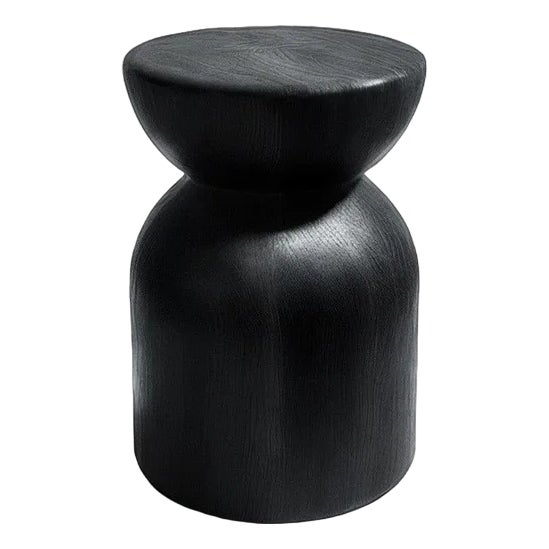 Collision Stool in Dark Beech Wood by Moanne For Sale