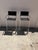 Chrome Pair of Vintage Chrome and Black Sling Bar Stools, Bauhaus Style For Sale - Image 8 of 8