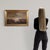 Flemish Artist, Seascape with Boats and Characters, 20th Century, Oil Painting, Framed, in Good conditions. Designed 1950...
