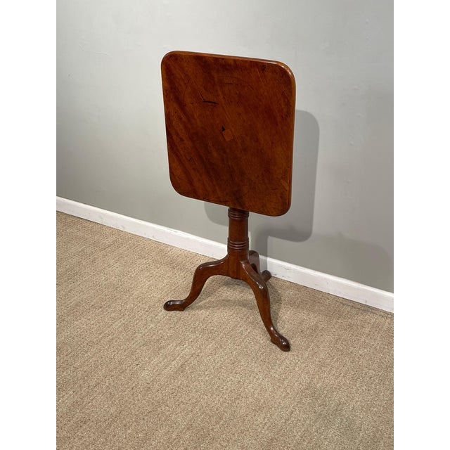 George III Mahogany tilt-top Tripod Table For Sale - Image 12 of 12