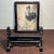 1990s Rosewood Framed Marble Table Screen, Natural Stone Landscape For Sale - Image 5 of 9