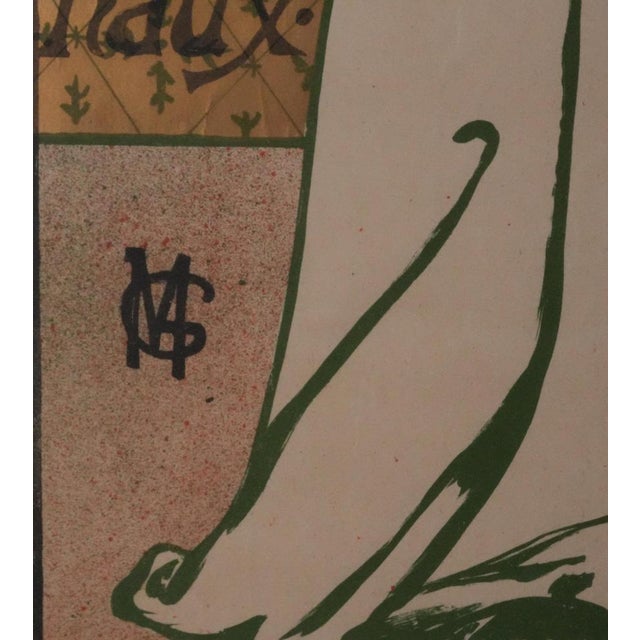 Gustave Marie, The Painter and the Print Collector, Original Signed Lithograph For Sale - Image 5 of 11