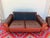 1970s Vintage Danish Brown Leather Tufted Sofa / 2 Seater Lounge / Loveseat For Sale - Image 5 of 8