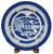 Antique 19th Century Chinese Canton Blue & White Export Porcelain 8.5" Scenic Bowl & Stand For Sale - Image 11 of 12