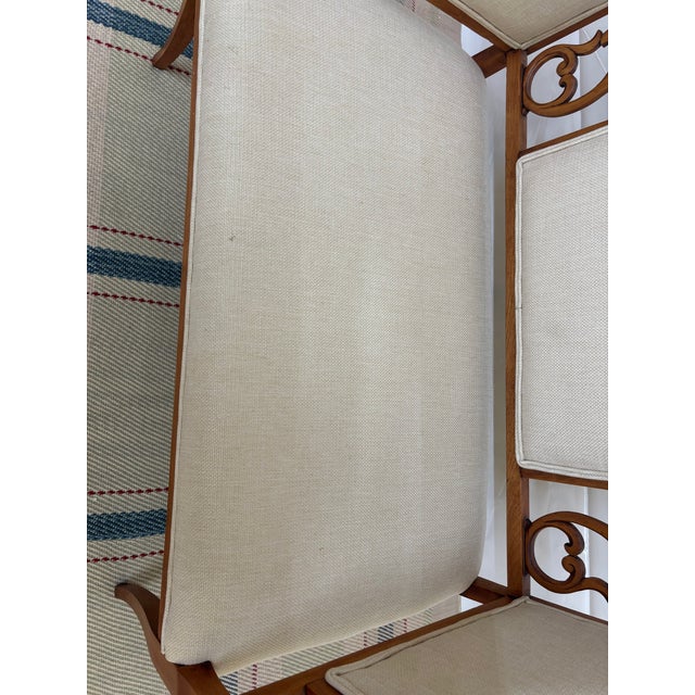 Early 20th Century Edwardian Style Chair-Back Settee For Sale - Image 12 of 13