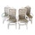Boho Chic Pencil Reed and Tessellated Stone Dining Chairs For Sale