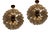 Italian Murano Glass Chandeliers with Floral Prisms, Set of 2 For Sale