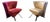 Jada Armchairs in Velvet and Leather by Sergio Saporiti, Italy, 1960s For Sale
