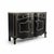 Late 20th-C. Modern French Louis XV Style Cabinet Black & Silver Gilt, Pair Available For Sale - Image 9 of 13