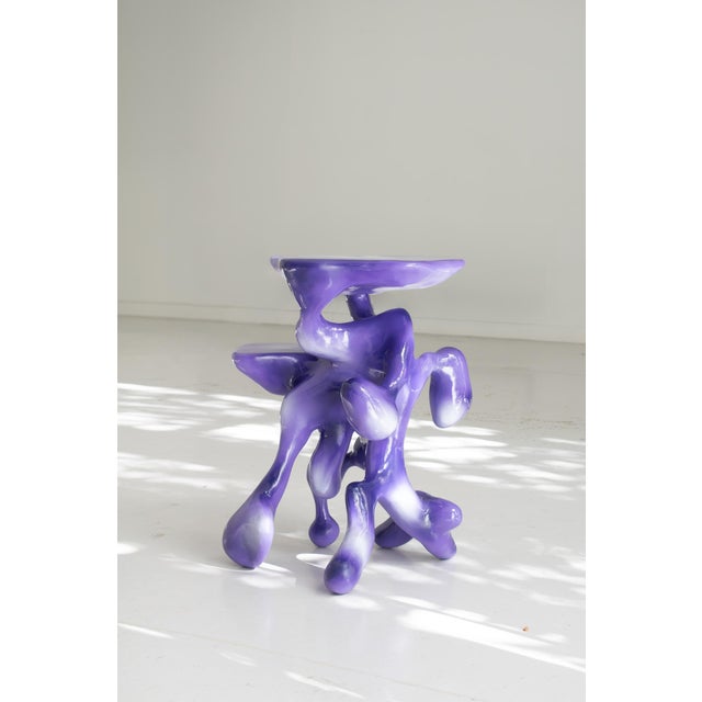 Came Uninvited, Side Table by Vincent Decat For Sale - Image 4 of 7