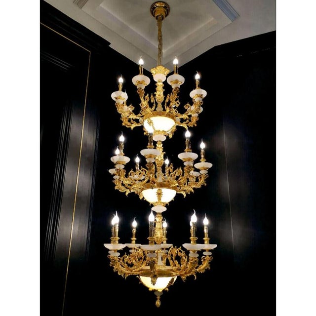 Metal Collection Corona Chandelier in Metal and Crystal by Jago For Sale - Image 7 of 12