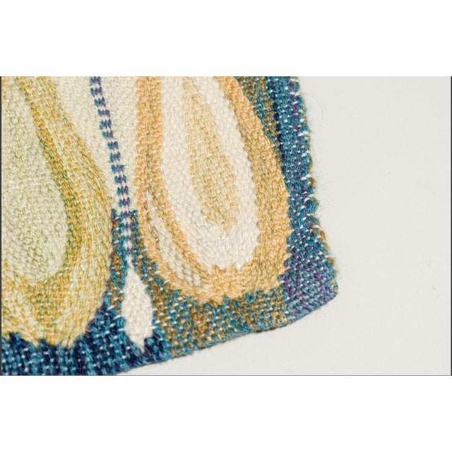 Traditional Vintage Gift-Sized Swedish Square Rug With Beige Geometric Design - Rug & Kilim For Sale - Image 3 of 5