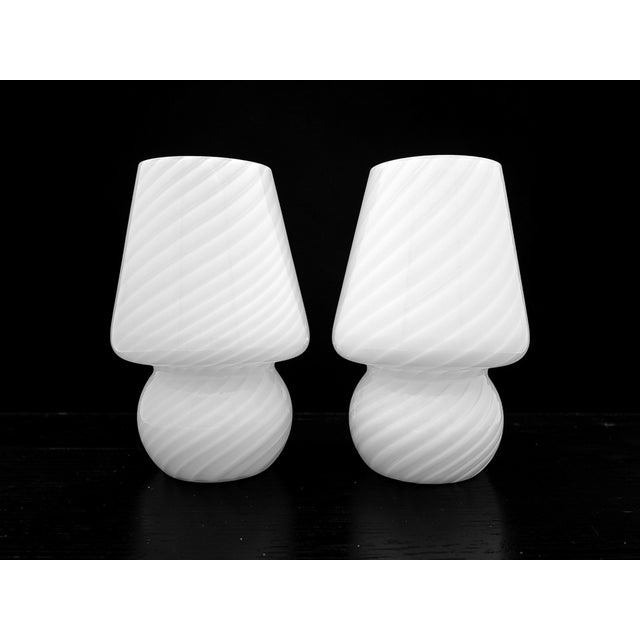 Murano Glass Lamps, 1980s, Set of 2 For Sale - Image 6 of 8