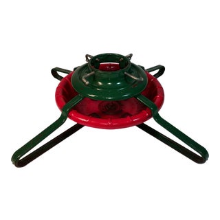 Vintage Metal Christmas Tree Stand For Sale