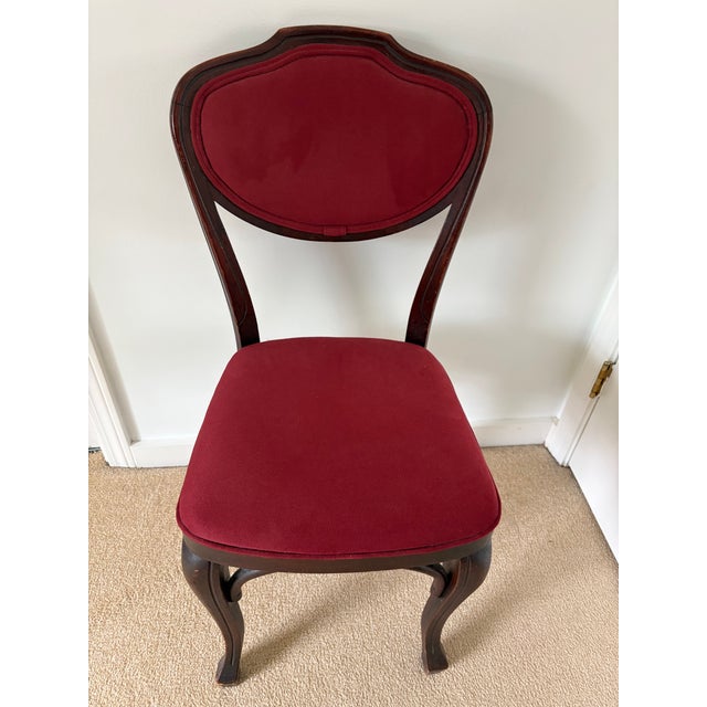 Carlton House Style Mahogany Writing Desk and Chair Early 1900s Colonial Manufacturing For Sale - Image 18 of 18
