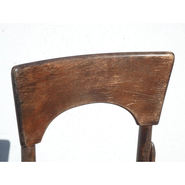 Antique French Country Industrial Telephone Swivel Cane Chair ~ Stool Adjustible For Sale - Image 9 of 15