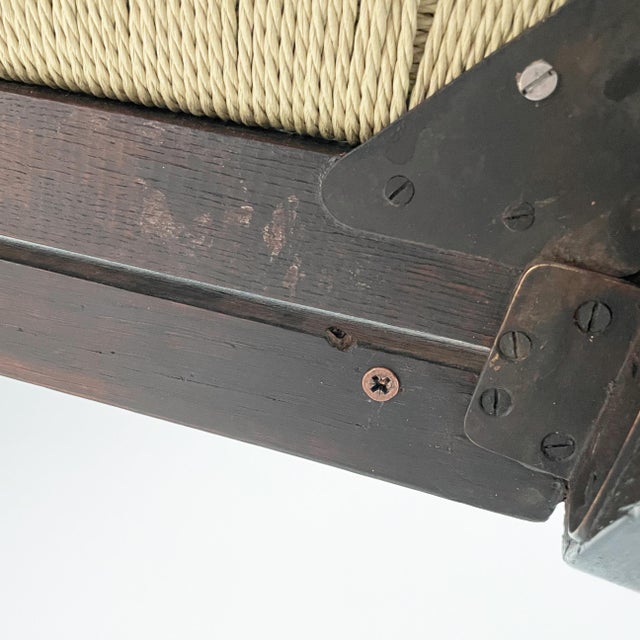 Mid-Century Modern Italian Wood and Straw Armchairs, 1940s, Set of 2 For Sale - Image 18 of 18