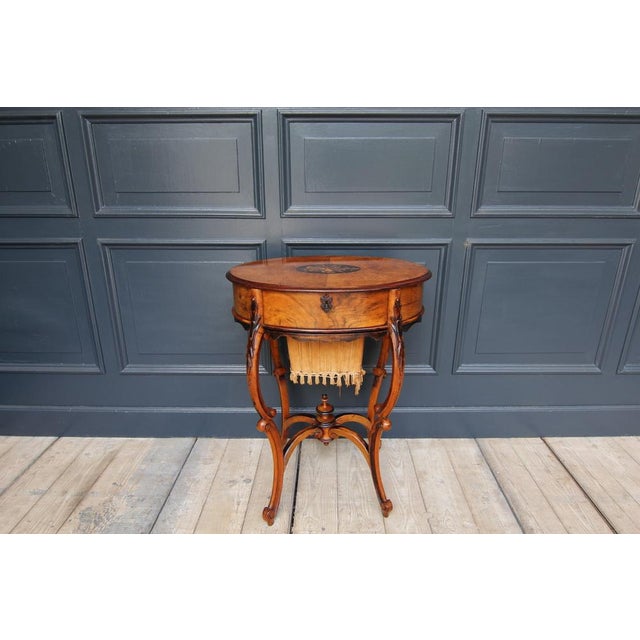 Wiener Baroque Sewing Table, 1860s For Sale - Image 6 of 18