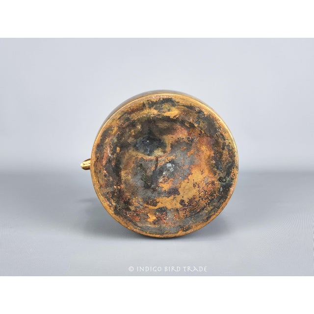 19th Century Early American Farmhouse Copper Kettle For Sale - Image 10 of 10