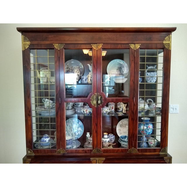 Bernhardt Asian 2 Piece Illuminated Display China Chairish