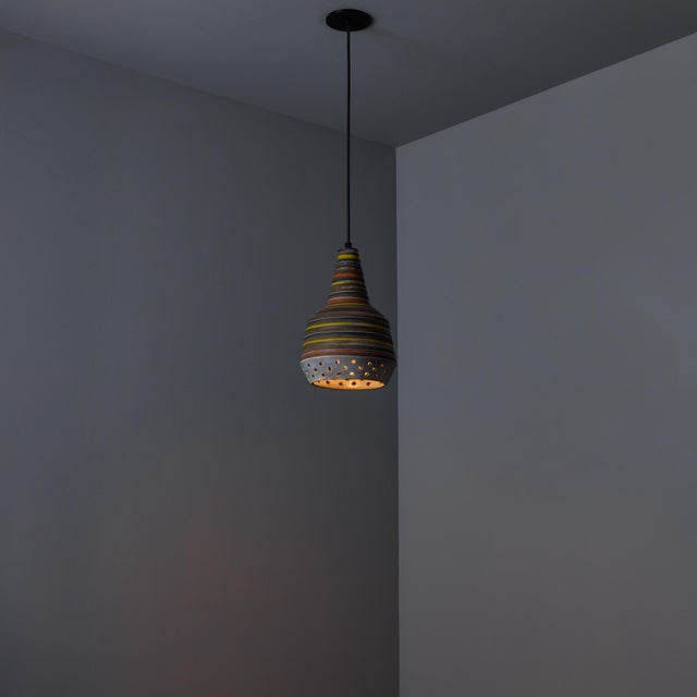 1950s Aldo Londi Ceramic Bitossi Pendant Lamp for Raymor For Sale - Image 13 of 17