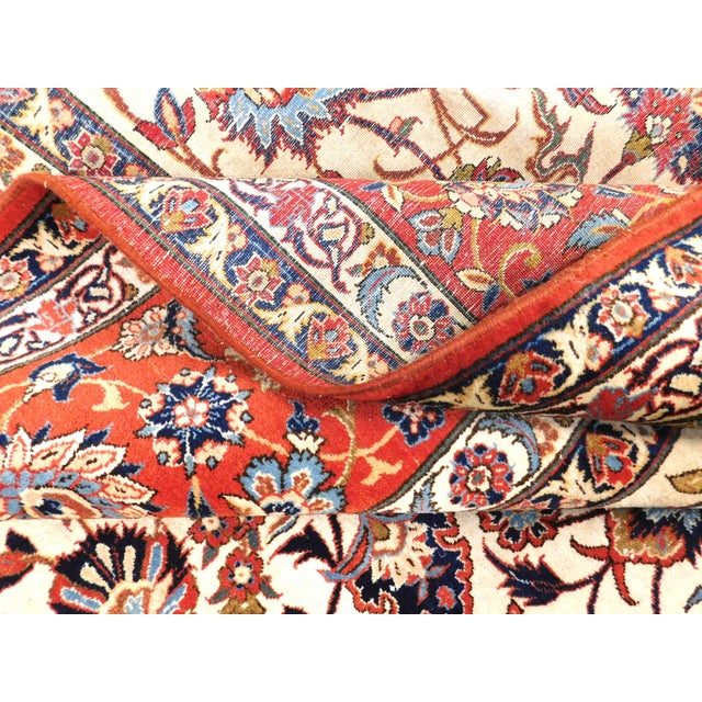 Vintage Hand Knotted Room Size Persian Rug. 9'3"x 12'6" For Sale - Image 12 of 18