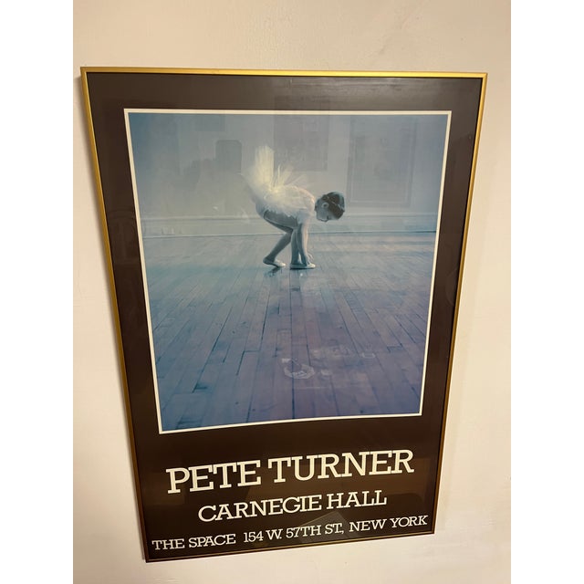 Pete Turner Carnegie Hall 1980s Vintage Ballet Framed Poster Nyc For Sale - Image 10 of 10