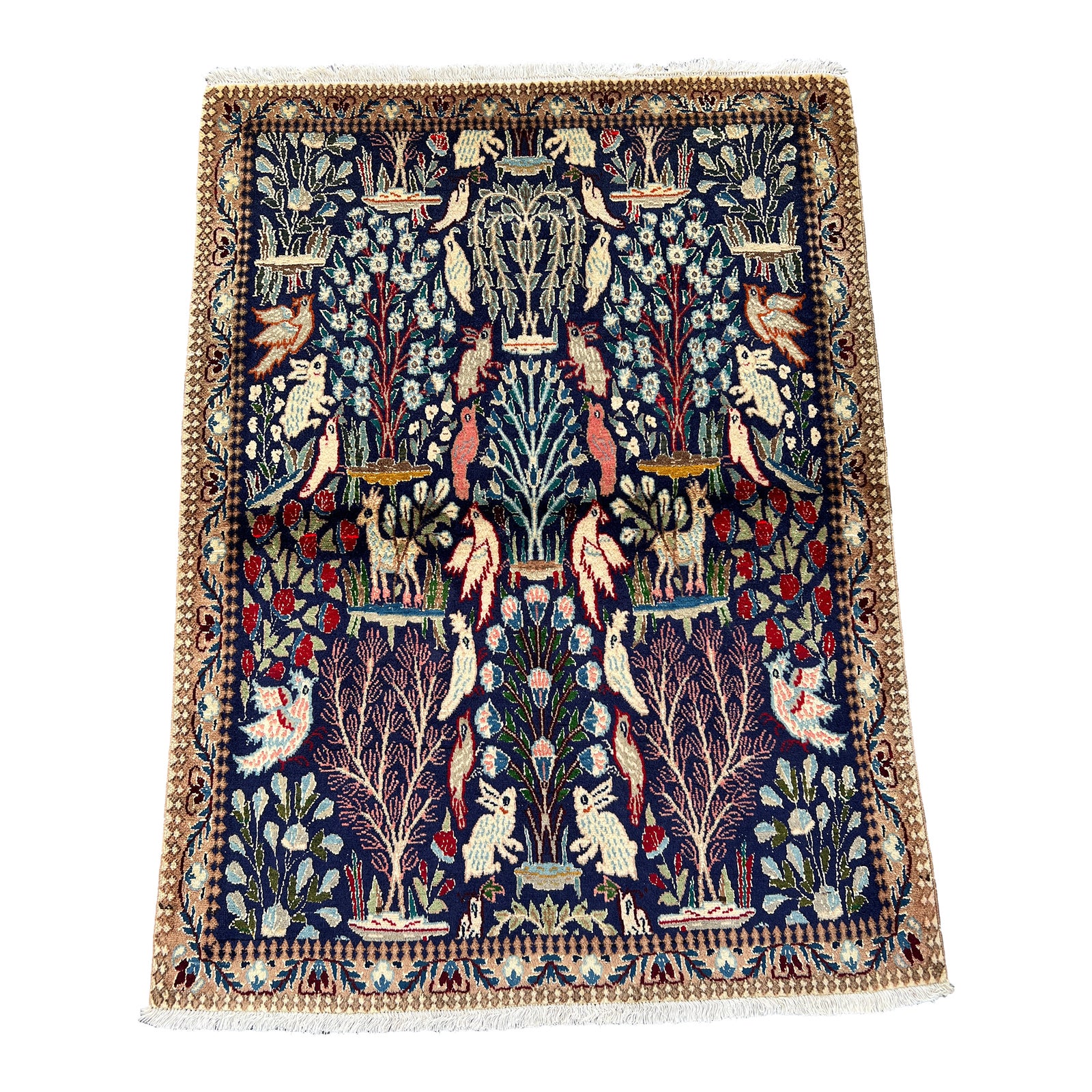 Vintage Caucasian Hand-Knotted Rug | 2'9
