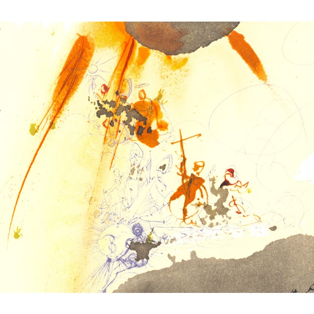 Abstract 1967 Salvador Dalí Biblia Sacra Lithograph "De Petra Exivit Aqua" (Out of Rock Came Water) For Sale - Image 3 of 11