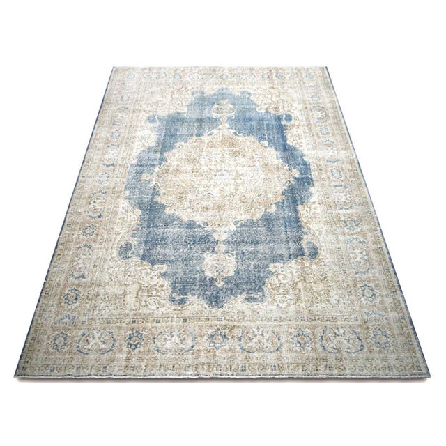 1960s 1960s Turkish Oushak Rug For Sale - Image 5 of 6