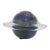 Planet Saturn Galaxy Limited Edition Sci Fi Channel Glass Planet Paperweight For Sale