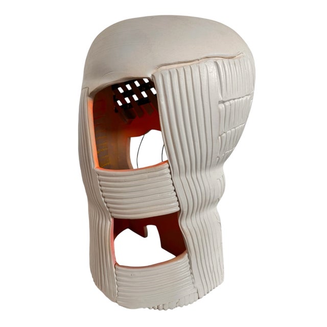 1990s Jamie Davis (B. 1945) Untitled, Architecture of Clay Sculpture - Set of 2 For Sale - Image 9 of 15