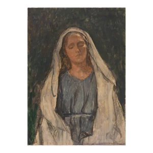 'Madonna' by Axel Helsted, Paris Universal Exposition, Danish Academy Fine Arts, Palestine, Rome