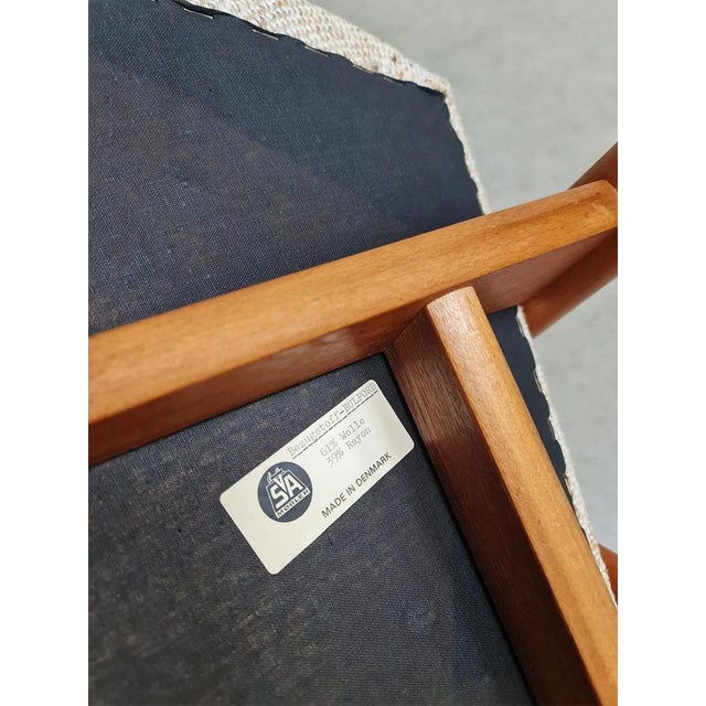 1960s Vintage Danish Compass Dining Chair by Kai Kristiansen, 1960s For Sale - Image 5 of 6