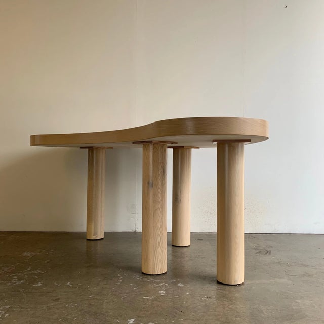 Curvas Desk in a Bleached Finish For Sale In Los Angeles - Image 6 of 18