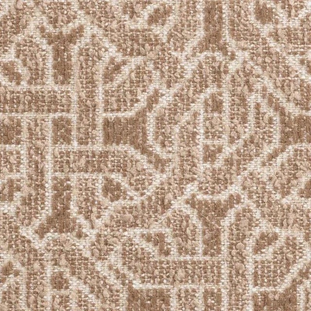 Beige Jacquard Lounge Chairs, Set of 2 For Sale - Image 10 of 12