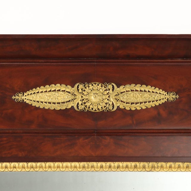 Empire Fireplace Mirror in Mahogany For Sale - Image 4 of 9