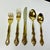 1970s Vintage Hollywood Regency Baroque Gold Electro Plated Flatware, Service for 11 - Set of 69 For Sale - Image 9 of 12