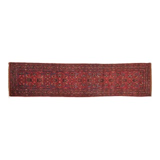 1920s Vintage Persian Halvayi Bijar Runner For Sale