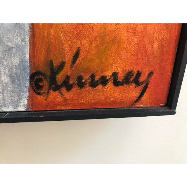 Black Large Original Oil on Canvas Kinney Painting Jean-Michael Basquiat Style For Sale - Image 8 of 13