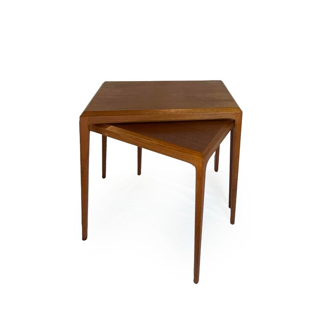 Vintage Danish Teak Side Tables by Johannes Andersen, 1960s, Set of 2 For Sale - Image 13 of 13