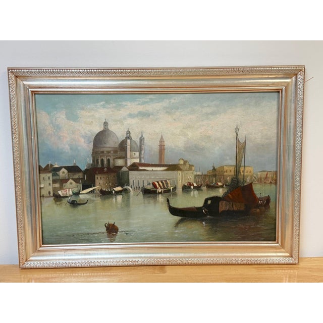 19th-Century Italian Venetian Capriccio of the Bacino di San Marco For Sale - Image 11 of 18