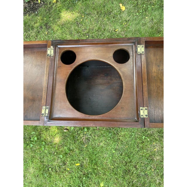 English 19th Century Sheraton Style Washstand in Mahogany For Sale - Image 10 of 12