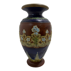 Antique Doulton Lambeth Stoneware Vase – England, Late 19th Century