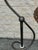 Vintage Wicker and Iron Floor Lamp With Sculptural Curved Arm For Sale In Philadelphia - Image 6 of 9