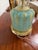 Barovier e Toso Mid 20th Century Monumental Barovier & Toso Aqua With Gold Inclusions Murano Table Lamp For Sale - Image 4 of 9